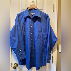Joseph & Feiss International blue dress shirt. Size 16.5” 32|33